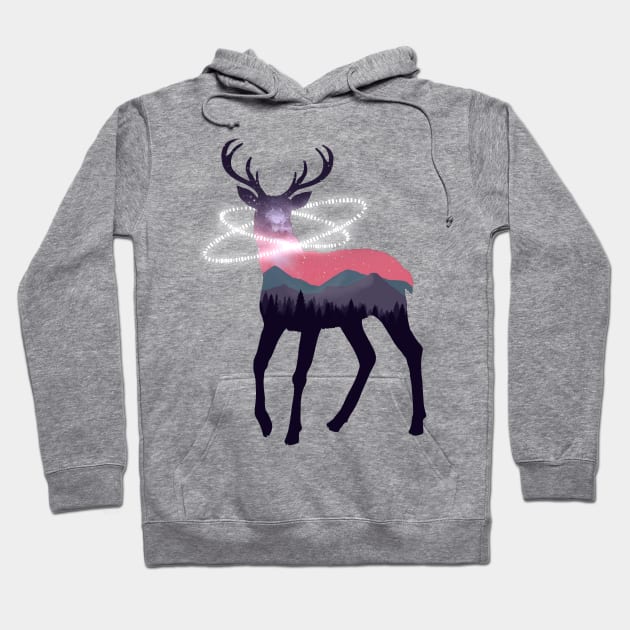 Deer nature #5 Hoodie by euglenii